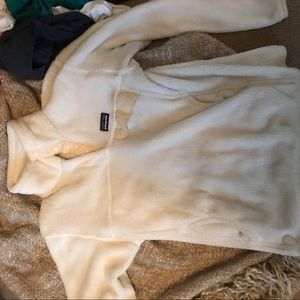 White and cream Patagonia pullover